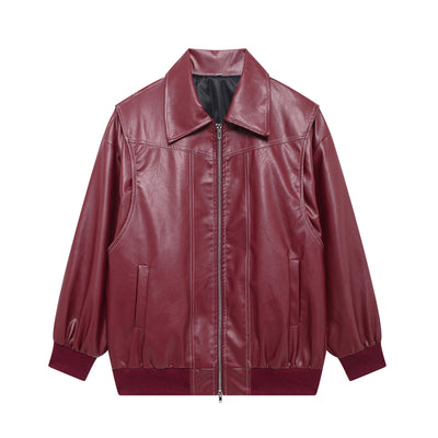 Iconic Leather Bomber Jacket