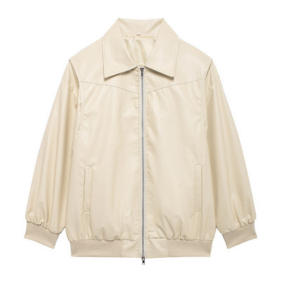 Iconic Leather Bomber Jacket