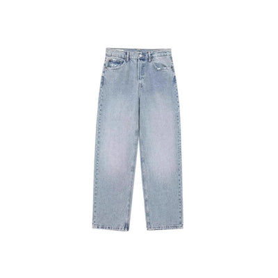 Ripped Straight Leg Jeans
