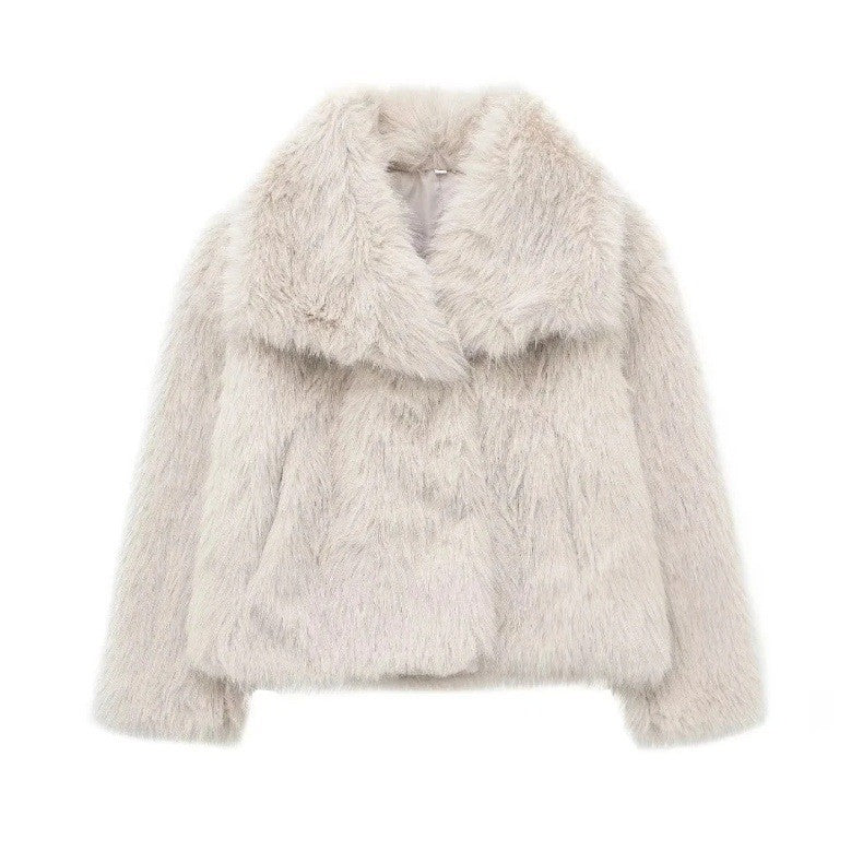 Luxe Fur Cropped Jacket