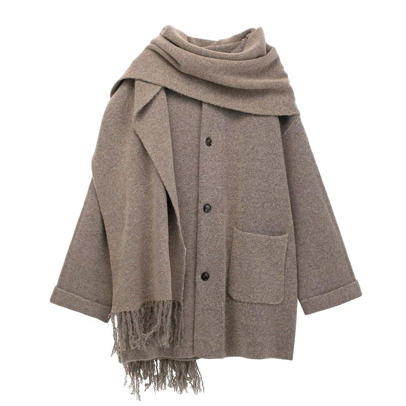 Knit Scarf Coat