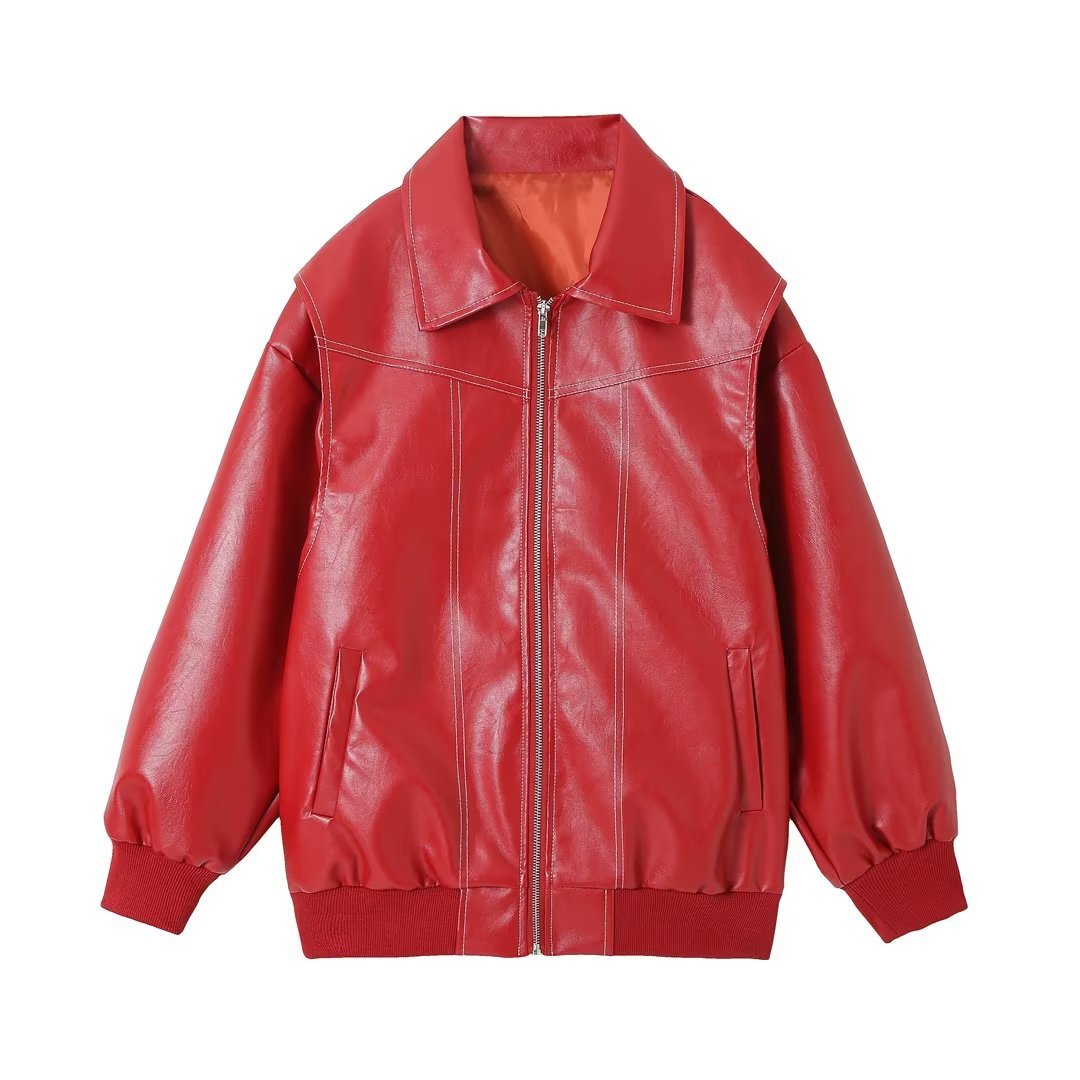 Iconic Leather Bomber Jacket