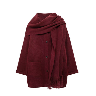 Knit Scarf Coat