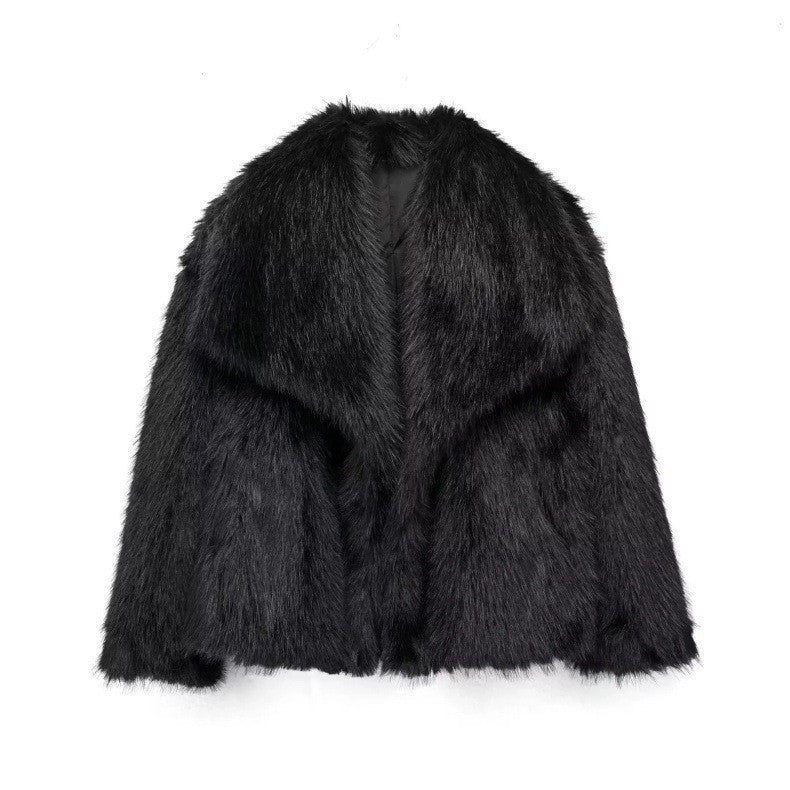 Luxe Fur Cropped Jacket