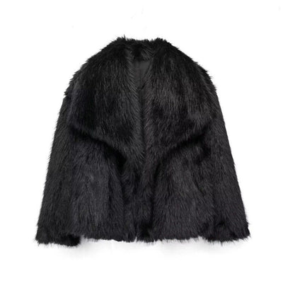 Luxe Fur Cropped Jacket