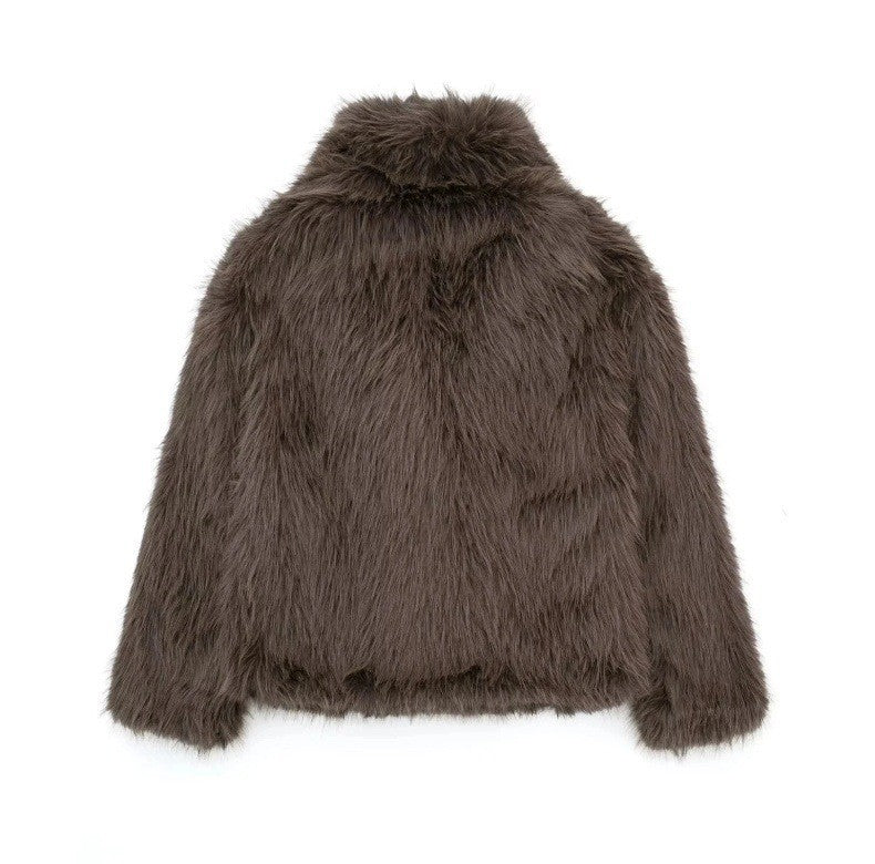 Luxe Fur Cropped Jacket