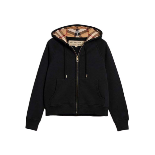 Chequered Zip-Up Hoodie