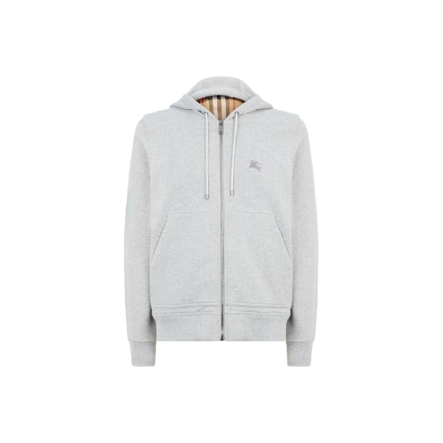 Chequered Zip-Up Hoodie